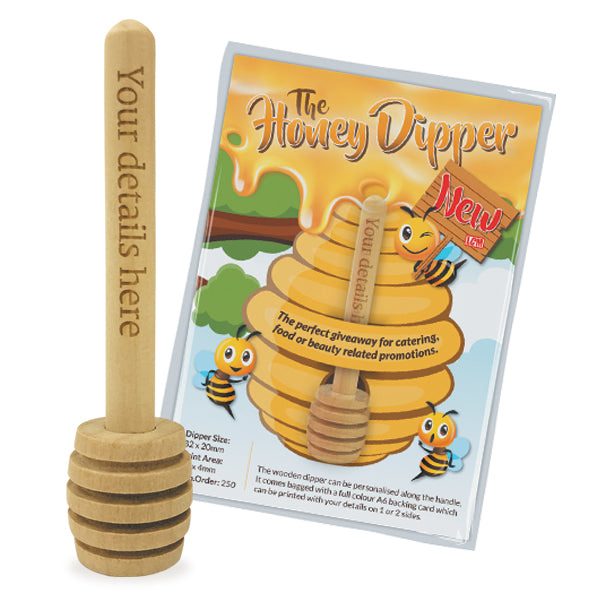 Engraved Honey Dippers    
