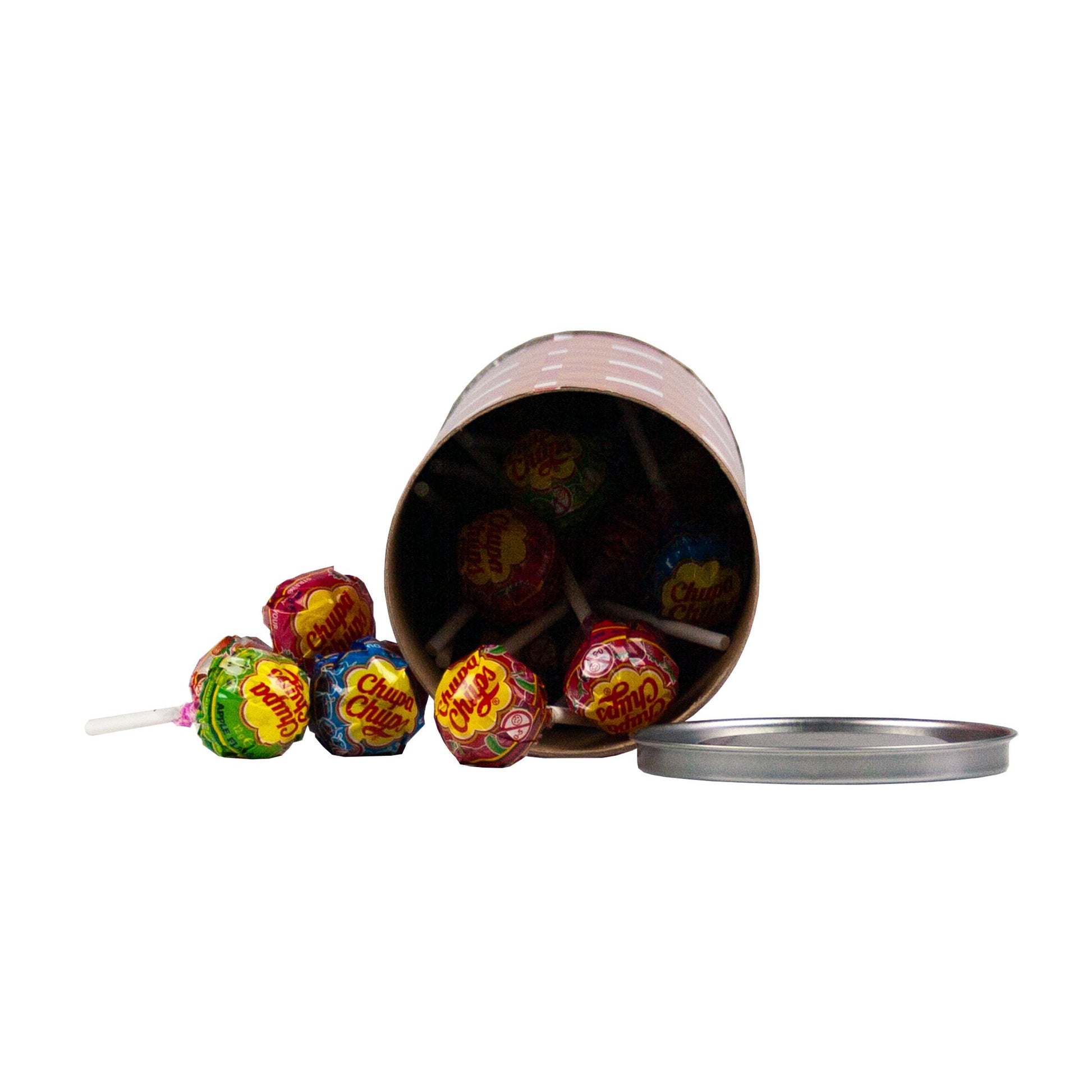 Custom Tube of 60 Chupa Chups Lollipops  Black and White London