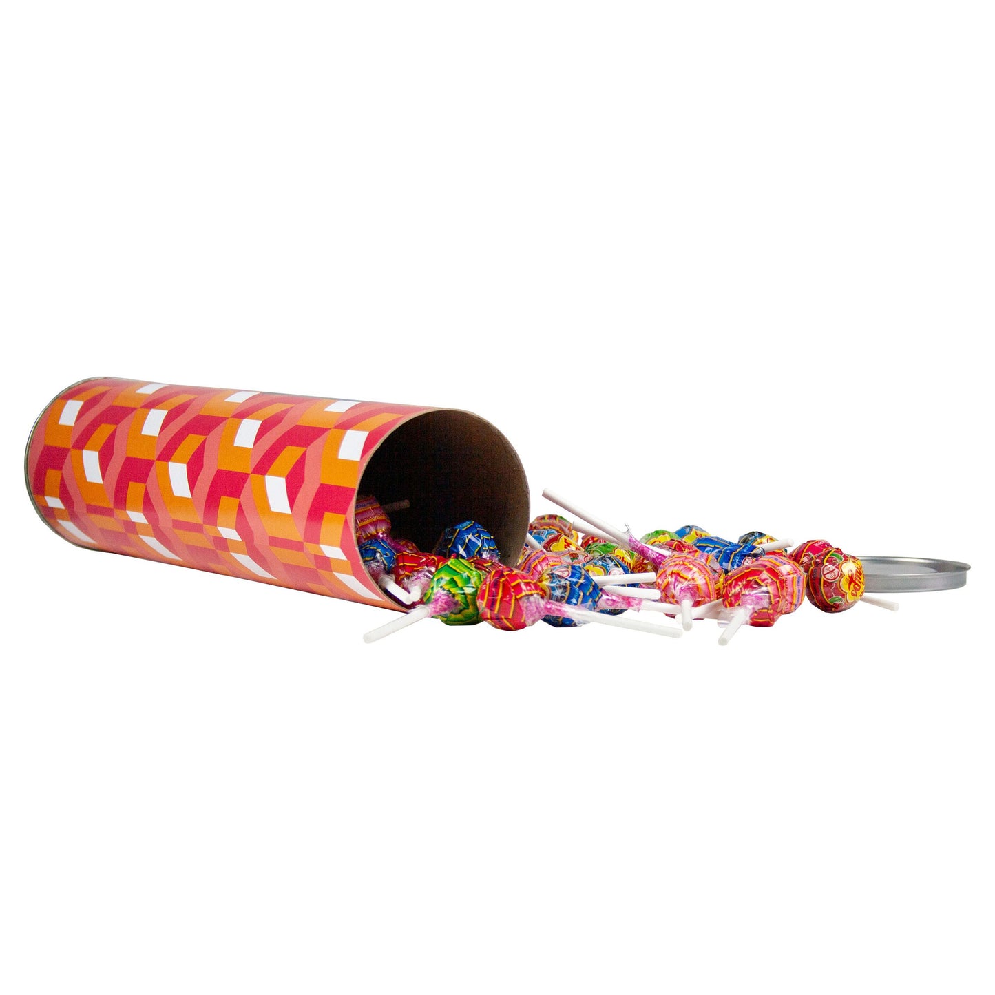 Custom Tube of 60 Chupa Chups Lollipops  Black and White London