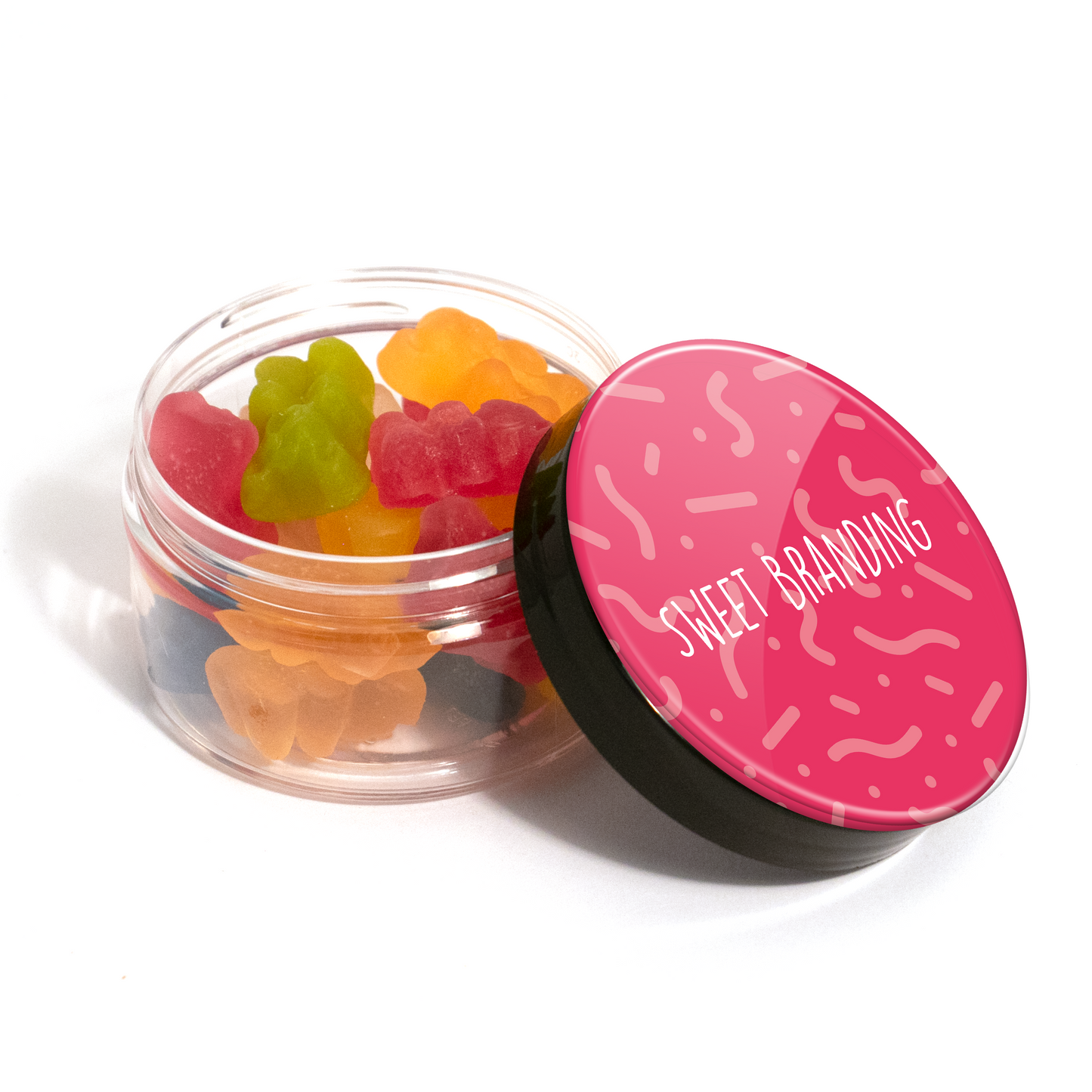 Screw Top Jar - Vegan Bears Black and White London