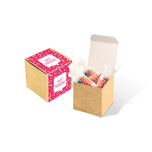 Eco Range - Eco Kraft Cube - Love Hearts® Black and White London