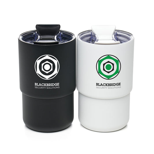 Korvex 380ml Premium Tumbler Black and White London
