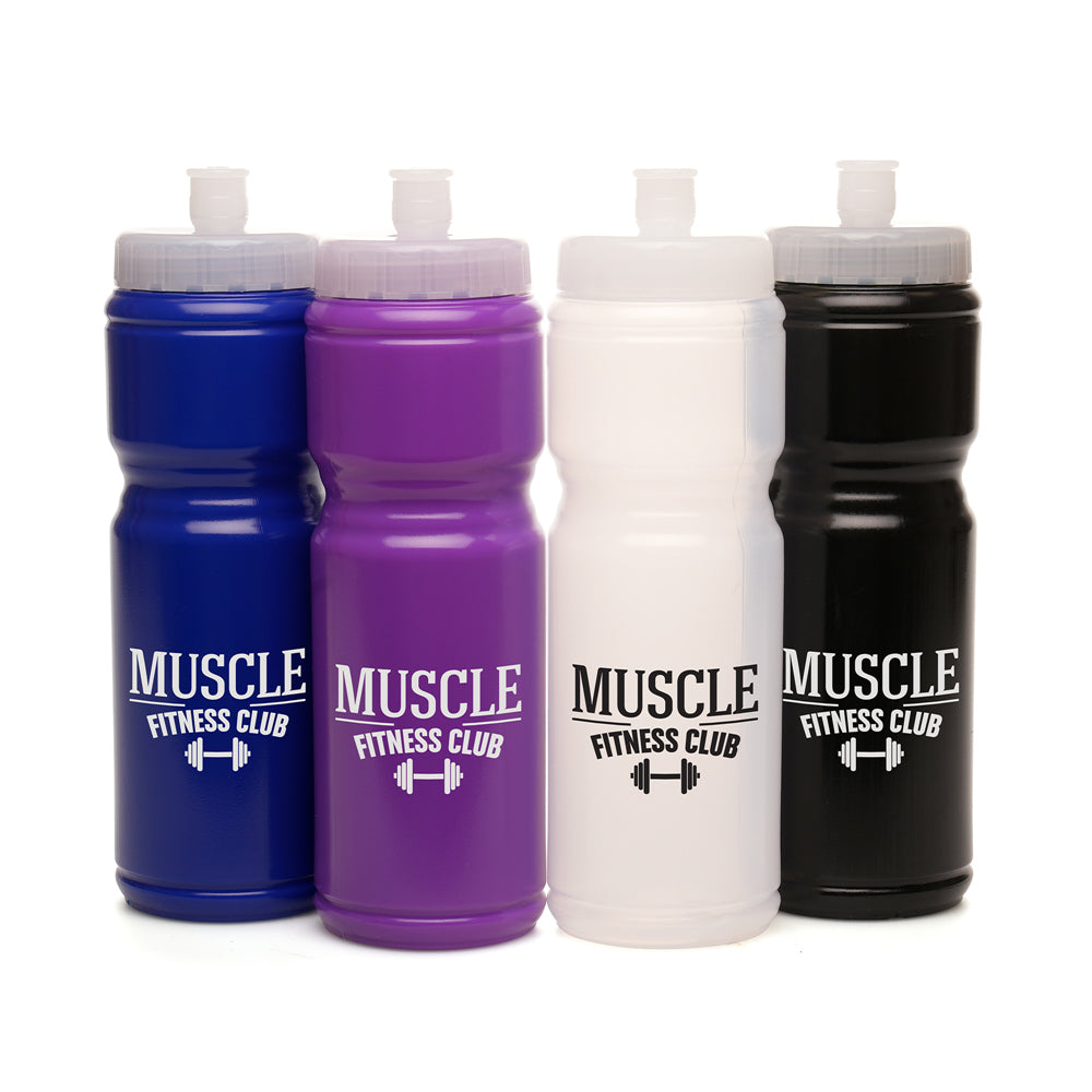 UK Made Britannia 750ml Sports Bottle Black and White London