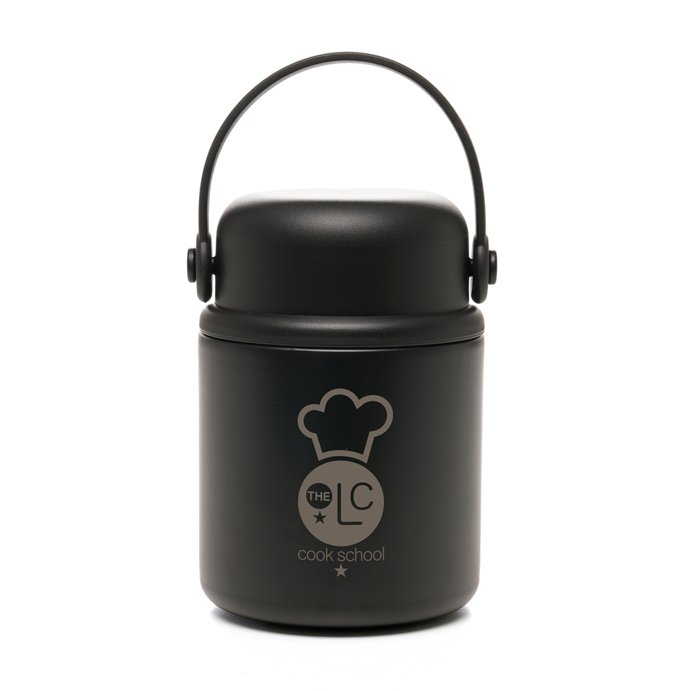 Baxter 550ml Insulated Food Jar Black and White London