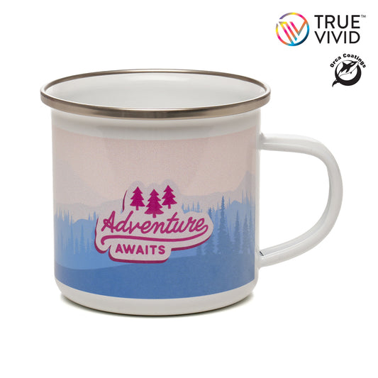 Camping 350ml Full Colour Mug Black and White London