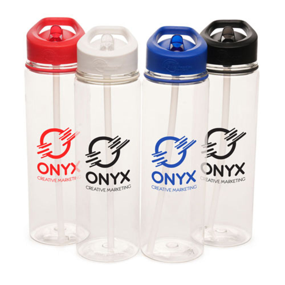 Evander Recycled 725ml Sports Bottle  Black and White London