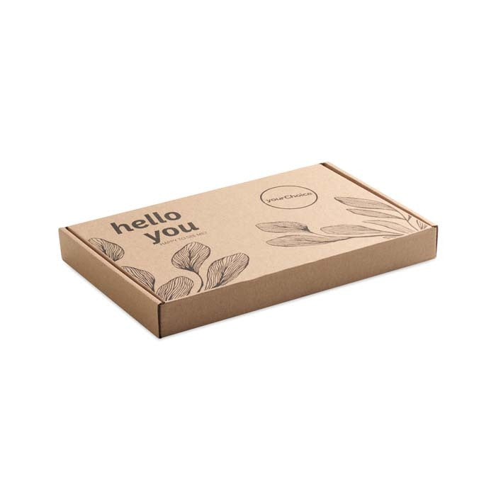 Luxury Dubai Style Custom Chocolate & Zen Tea Gift Box Black and White London