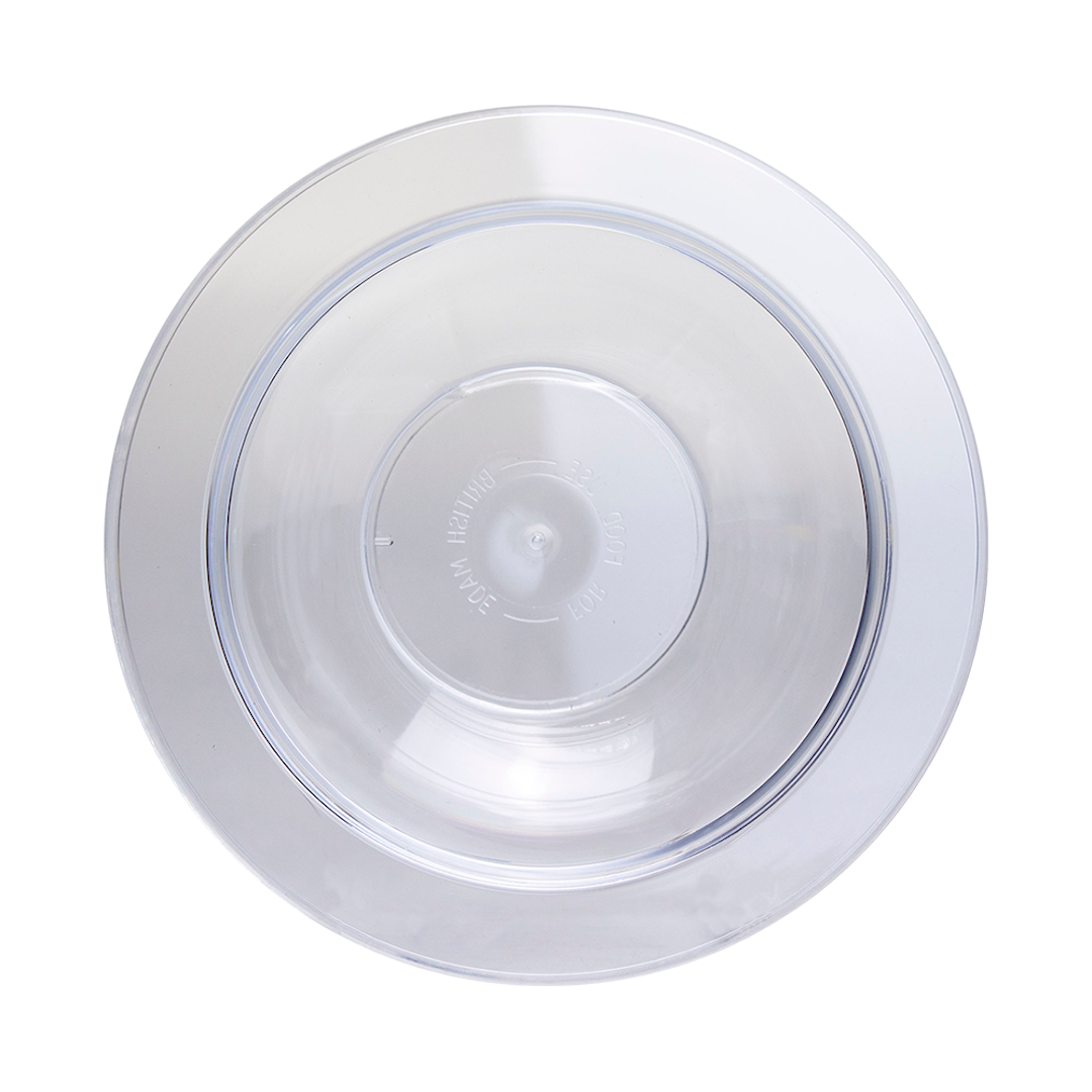 Plastic Bowl Clear Mikki Mugs Black and White London