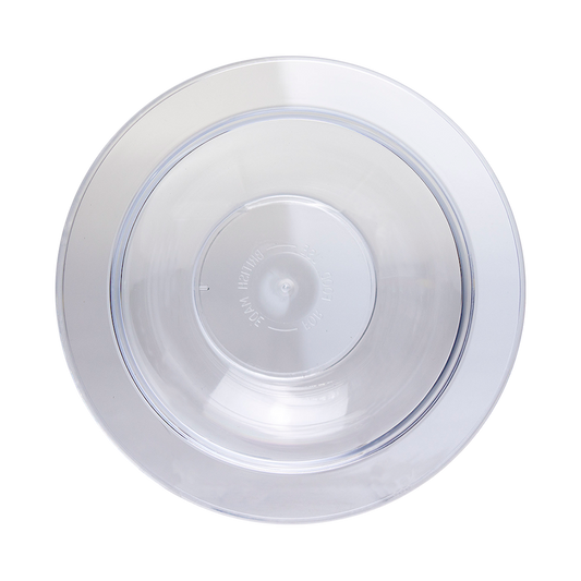 Plastic Bowl Clear Mikki Mugs Black and White London