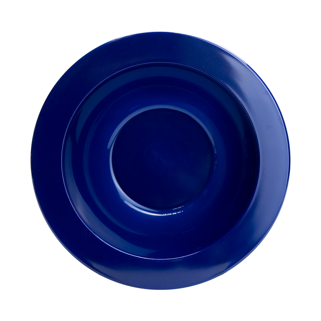 Plastic Bowl Navy Blue Mikki Mugs Black and White London