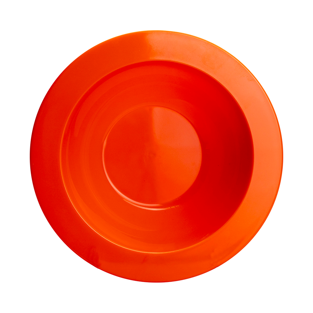 Plastic Bowl Orange Mikki Mugs Black and White London