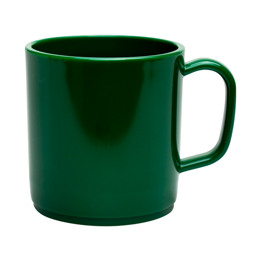 Plastic Mug Bottle Green Mikki Mugs Black and White London