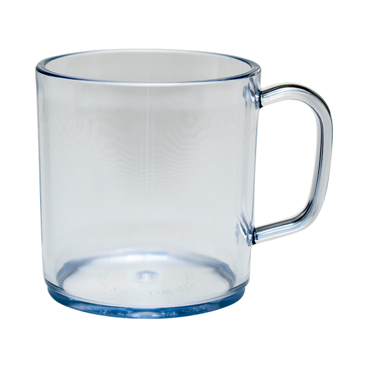 Plastic Mug Clear Mikki Mugs Black and White London