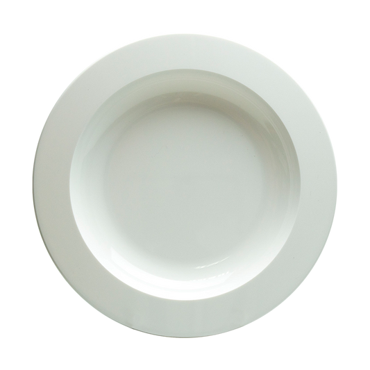 Plastic Plate White Mikki Mugs Black and White London