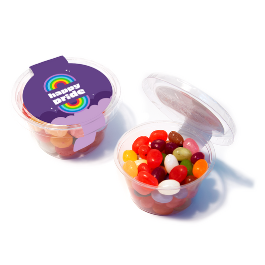 Pride Eco Maxi Pot Jelly Bean Factory® Sweets & Confectionery Black and White London