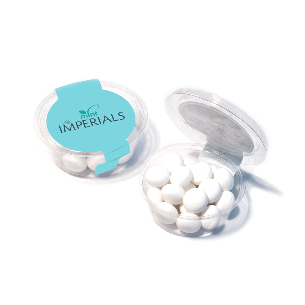 Eco Midi Pot with Mint Imperials  Black and White London
