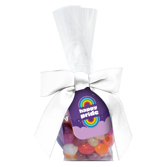 Pride Swing Tag Bag Jelly Bean Factory® Sweets & Confectionery Black and White London