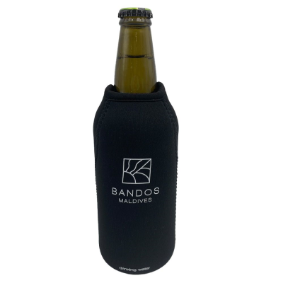 Neoprene Beer Cooler / Holder  Black and White London