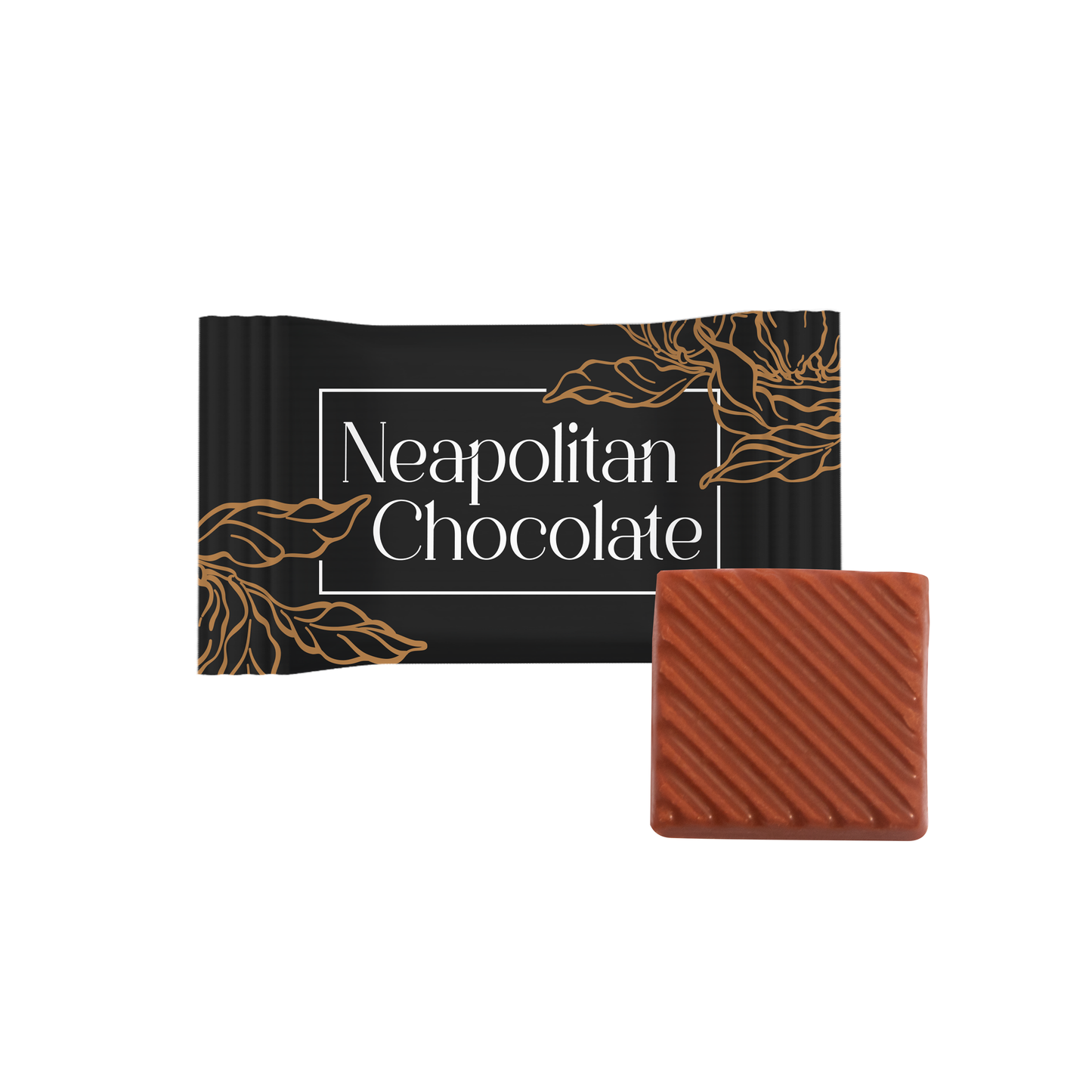 Neapolitan - Milk Chocolate³ - 5g Black and White London