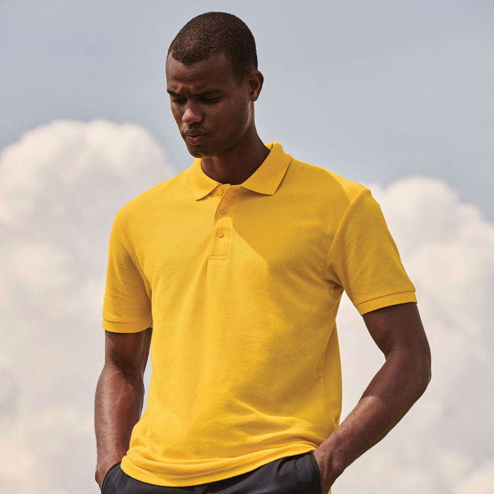 65/35 Polyester & Cotton Polo Shirt Black and White London