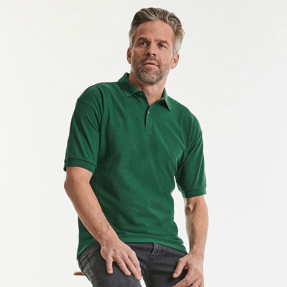 Classic Polycotton Polo Black and White London