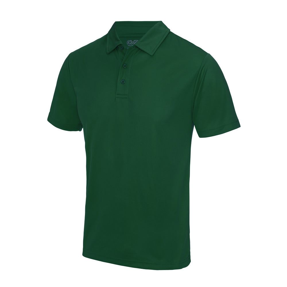 AWDis Polyester Just Cool Polo Black and White London
