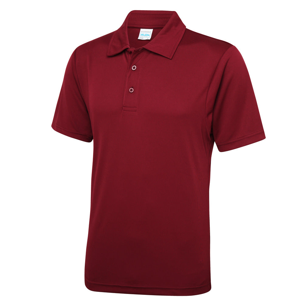 AWDis Polyester Just Cool Polo Black and White London