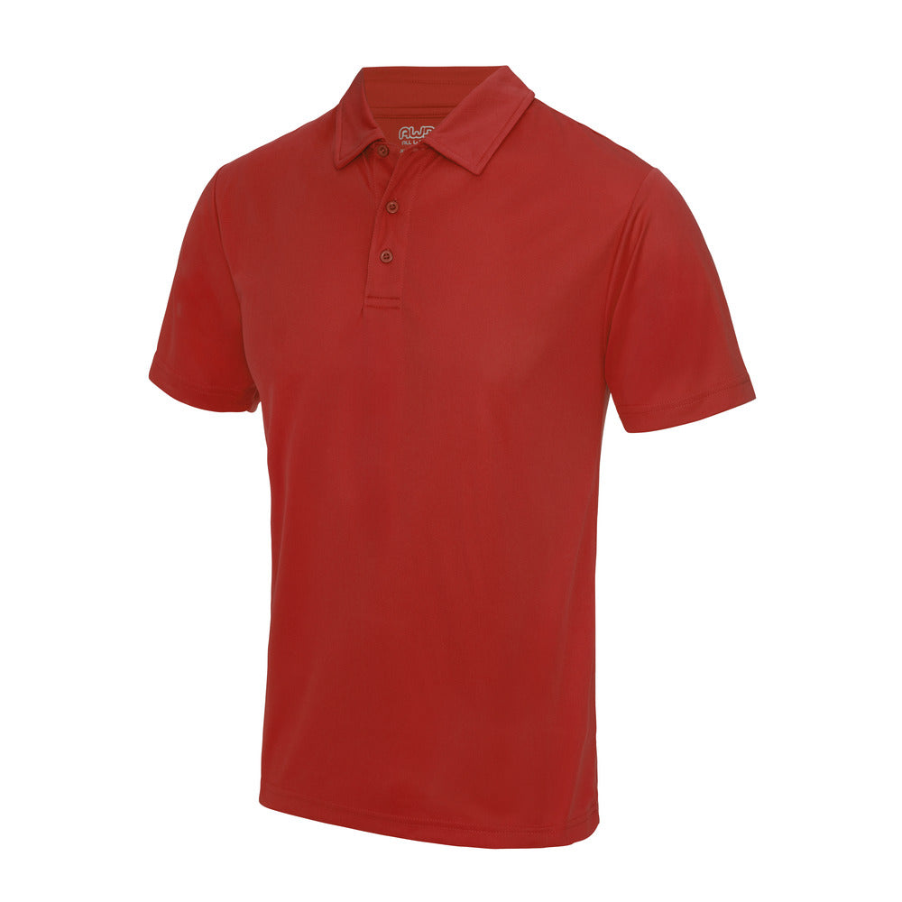 AWDis Polyester Just Cool Polo Black and White London