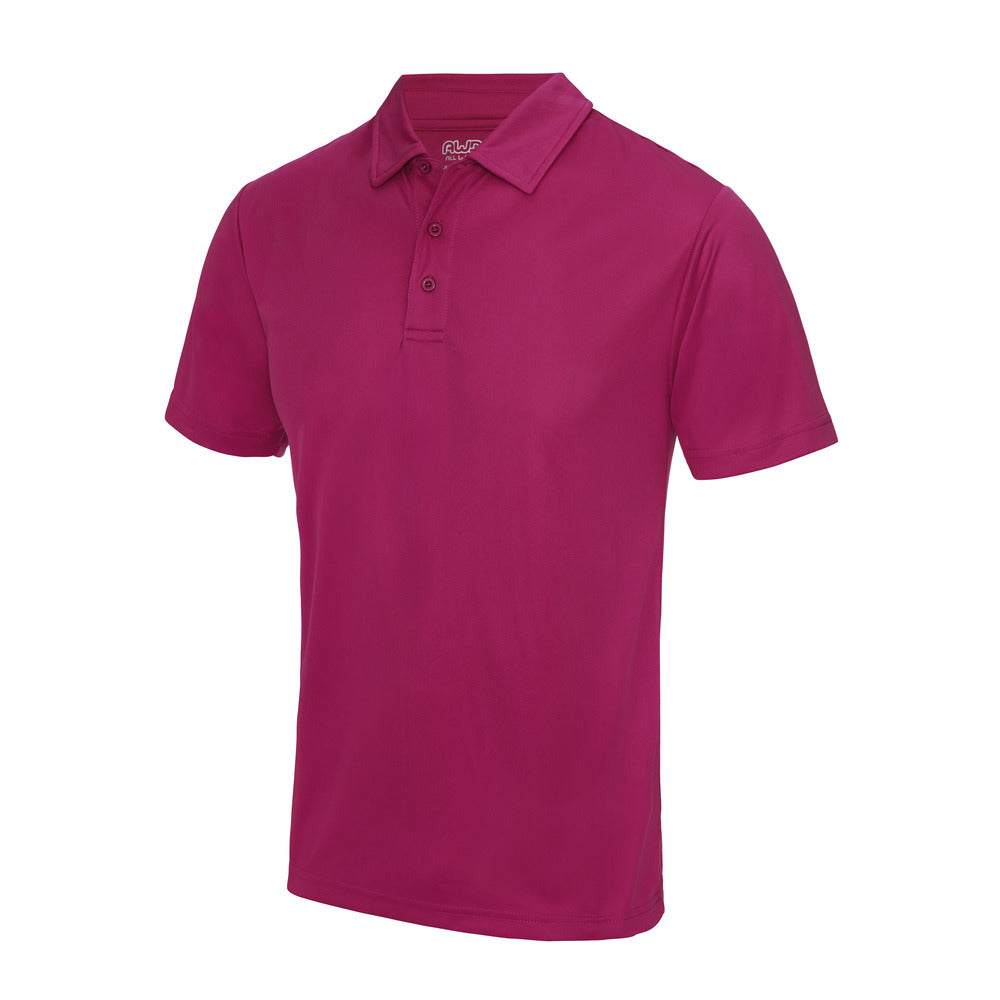 AWDis Polyester Just Cool Polo Black and White London