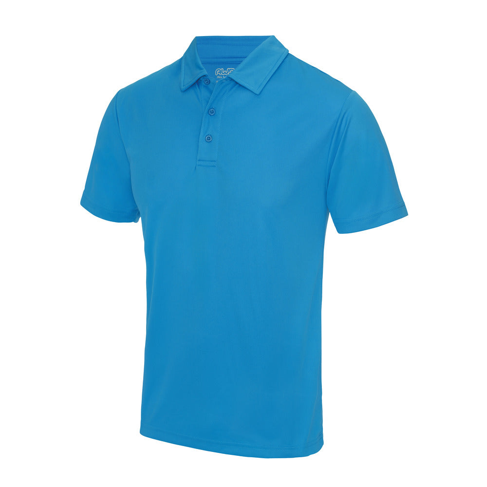 AWDis Polyester Just Cool Polo Black and White London