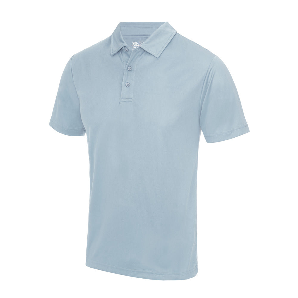 AWDis Polyester Just Cool Polo Black and White London