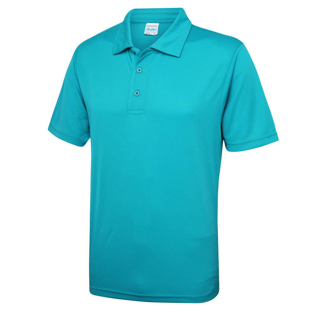 AWDis Polyester Just Cool Polo Black and White London