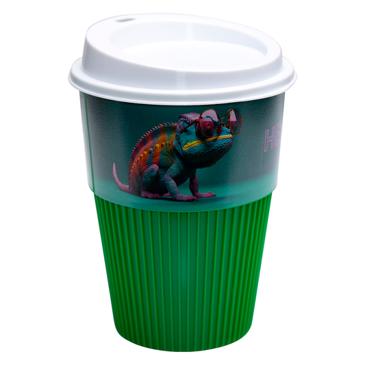 Pulse Coffee Cup Green Thermalmate Black and White London