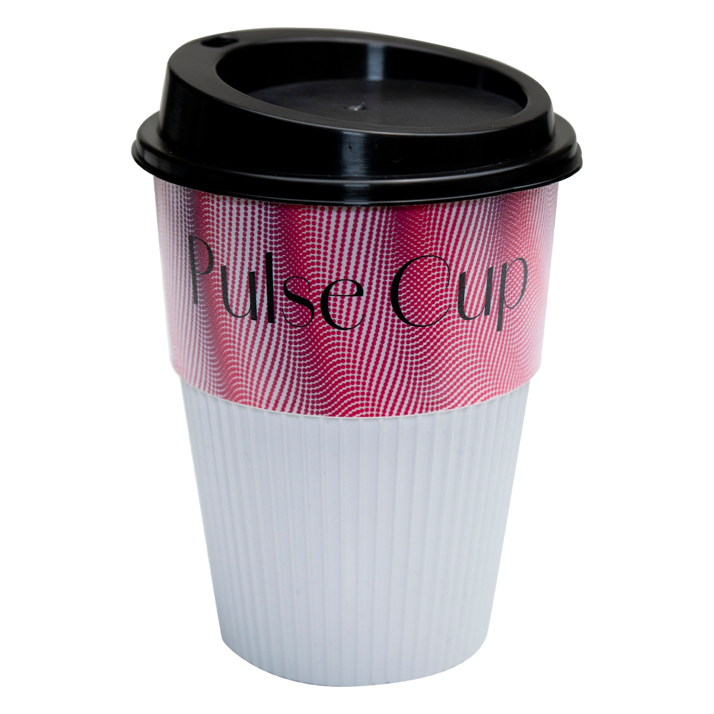 Pulse Coffee Cup White Thermalmate Black and White London