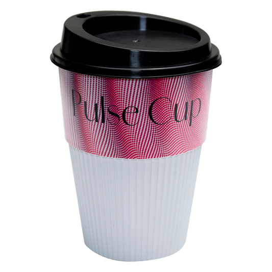 Pulse Coffee Cup White Thermalmate Black and White London
