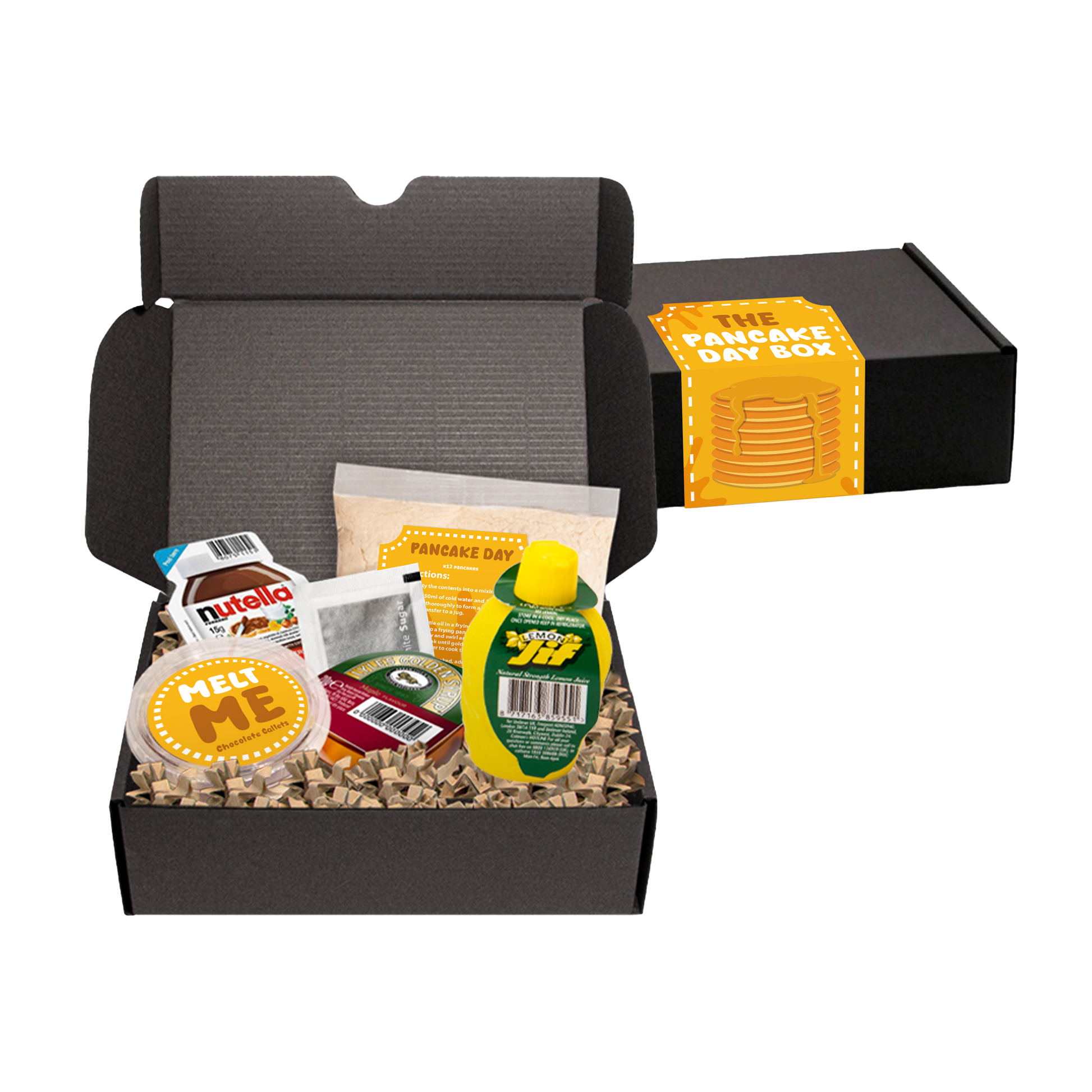 Pancake Day - Midi Black Gift Box - Pancake Day 2025 Edition Black and White London
