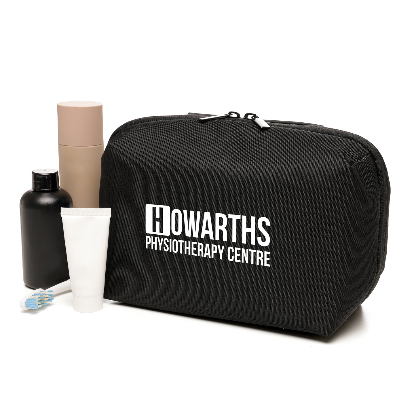 Hilton Essentials Wash Bag Black and White London®