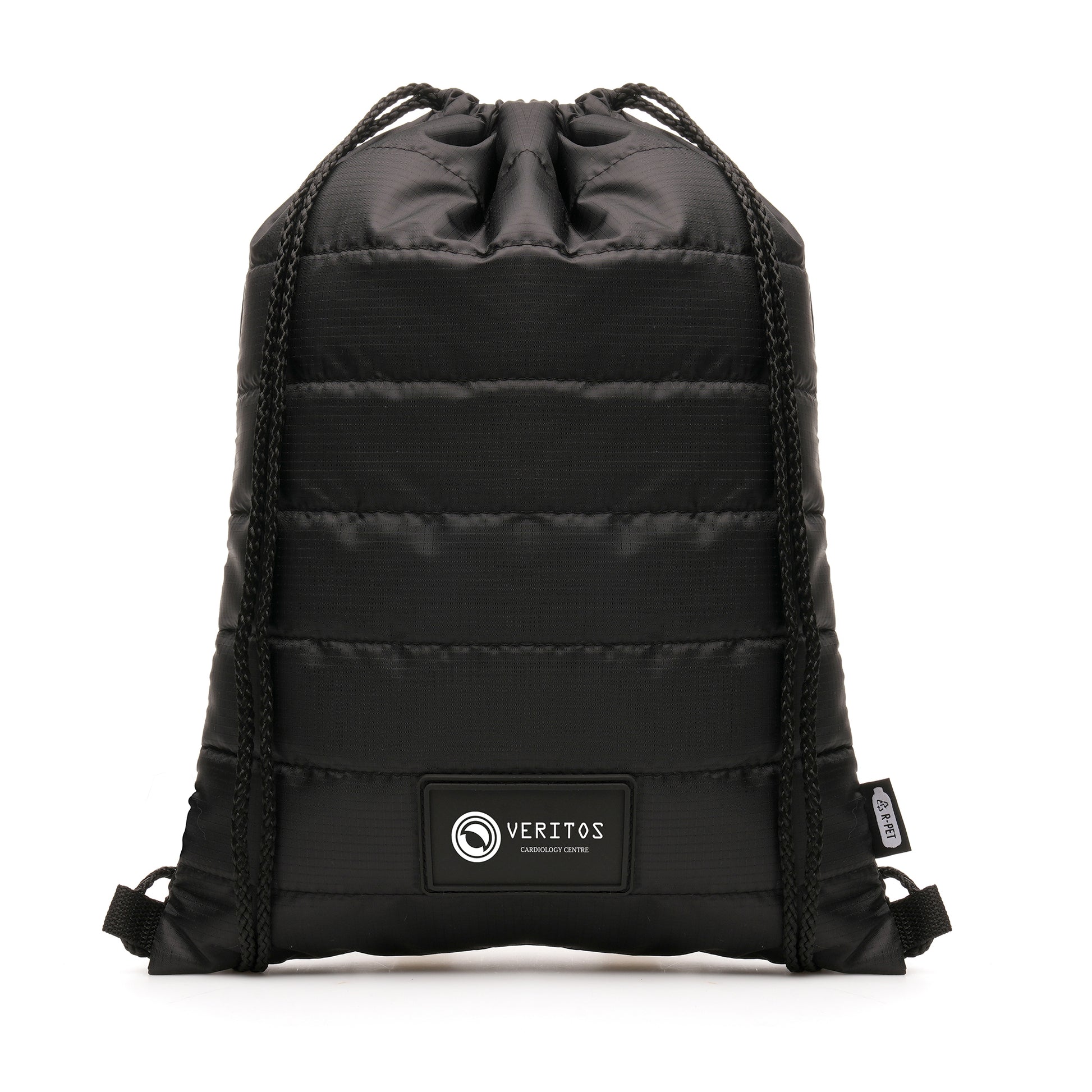 Puffer Drawstring Bag Backpack Black and White London®