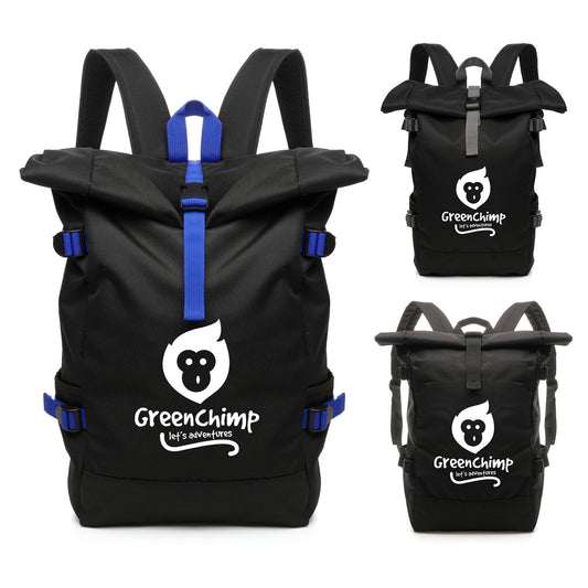 RPET Roll Down Bag Black and White London®