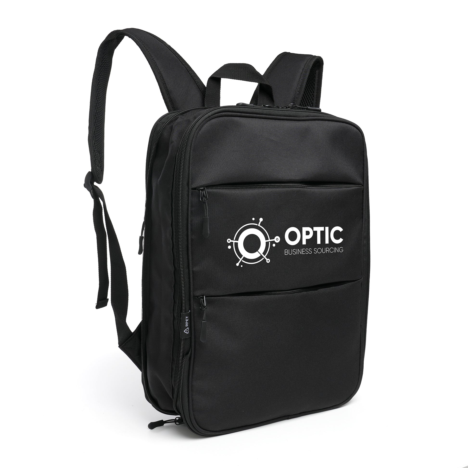 Recycled Extendable Backpack Black and White London®