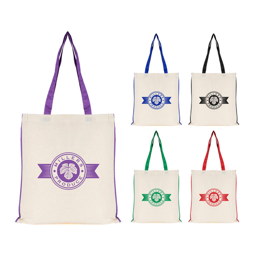 Adelaide Shopper Cotton & Jute Bags Black and White London