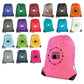 Pegasus Plus Drawstring Bag Drawstring Bags Black and White London