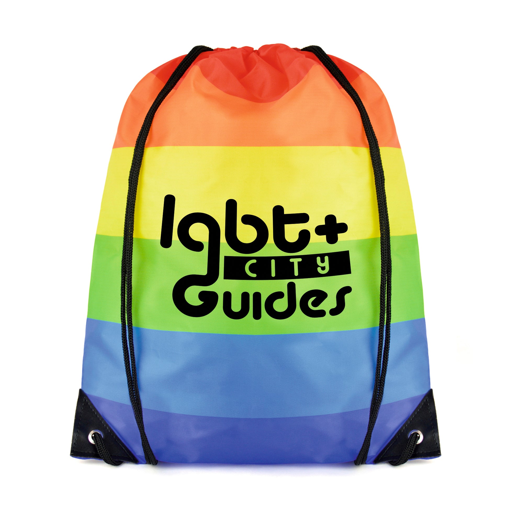 Rainbow Pegasus Drawstring Bag Black and White London®
