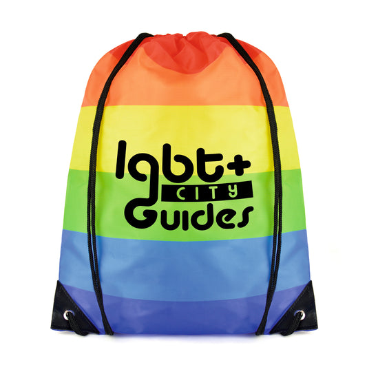 Rainbow Pegasus Drawstring Bag Black and White London®