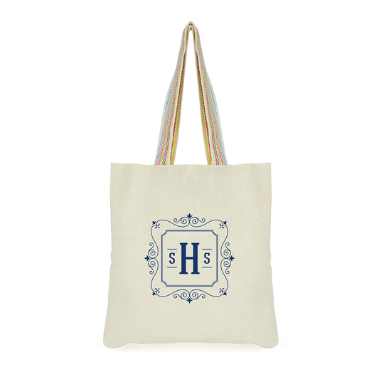 Bowcast Shopper Cotton & Jute Bags Black and White London