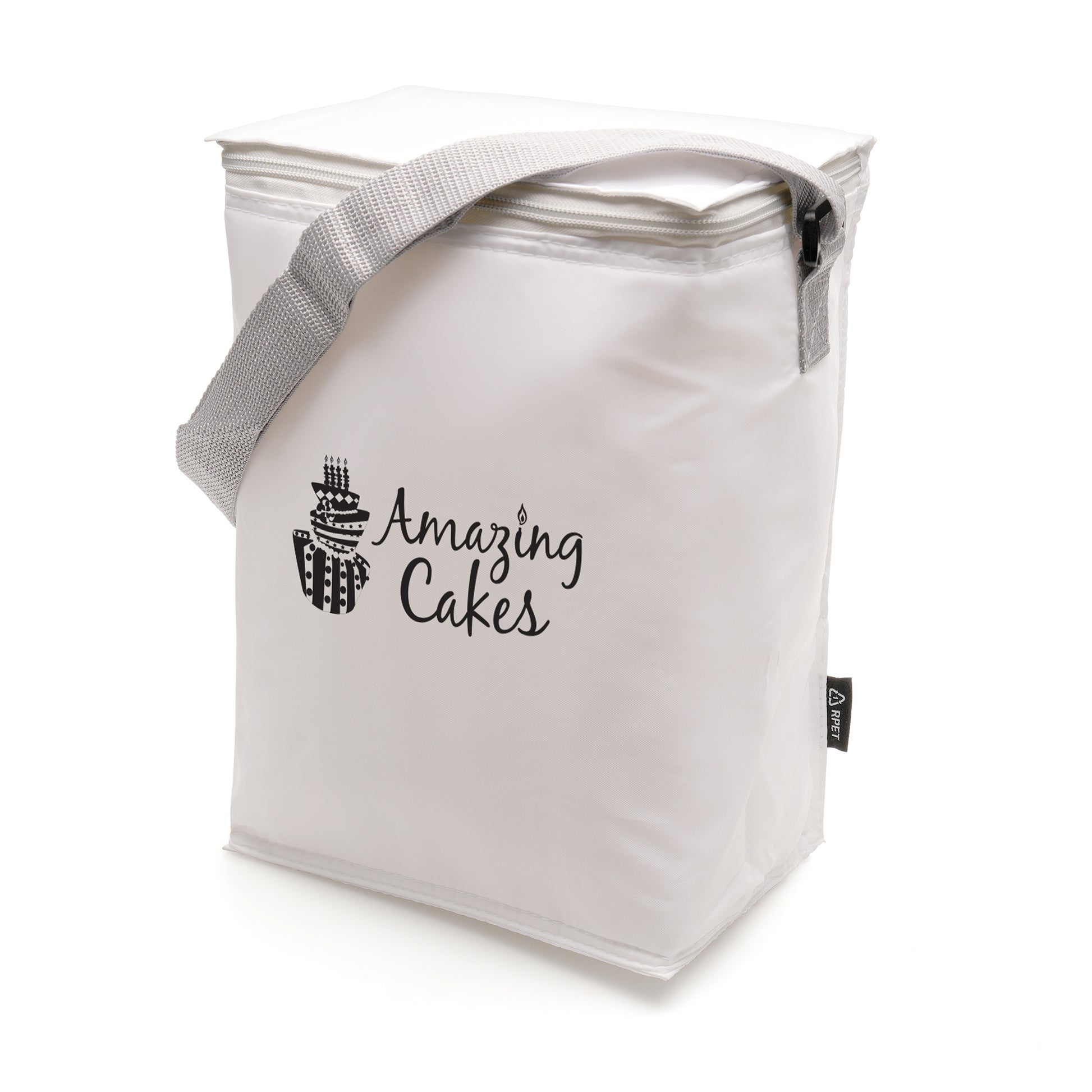 Large RPET Griffin Cooler Bag Black and White London®