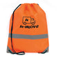 Celsius Hi Vis Drawstring Bag Backpack Drawstring Bags Black and White London