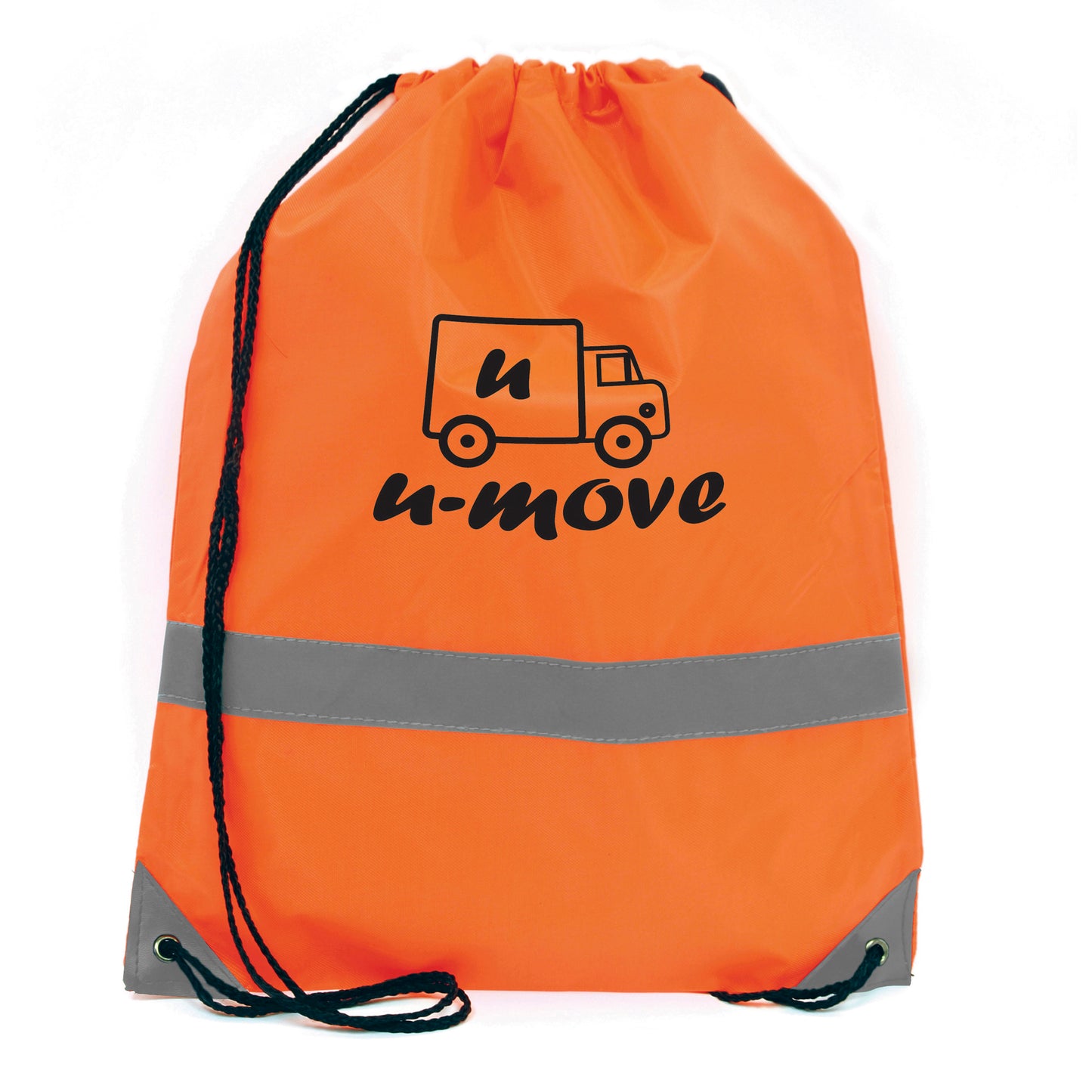 Celsius Hi Vis Drawstring Bag Backpack Drawstring Bags Black and White London