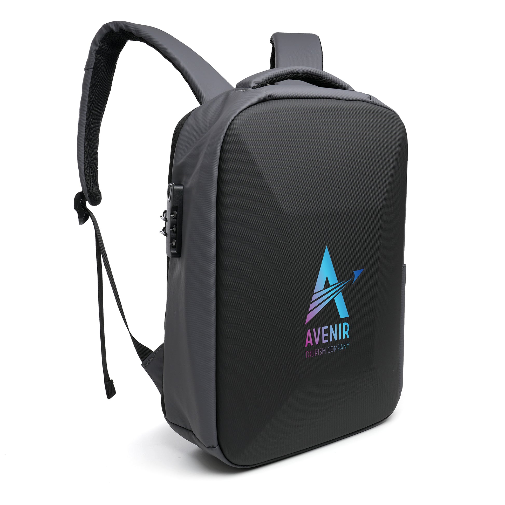 Vantis Hardshell Backpack Black and White London®