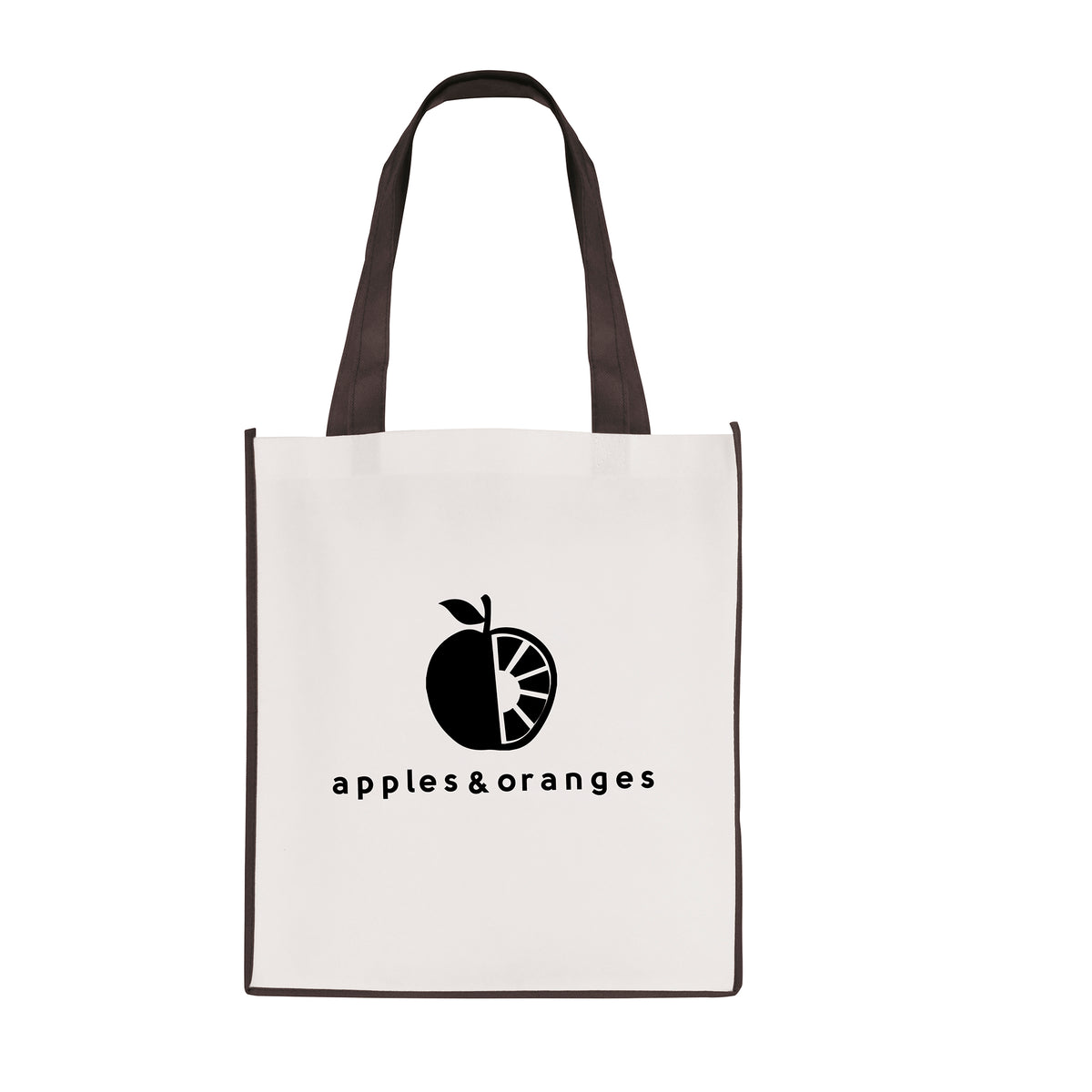 Large Contrast Shopper Non-Woven Tote Bags Black and White London